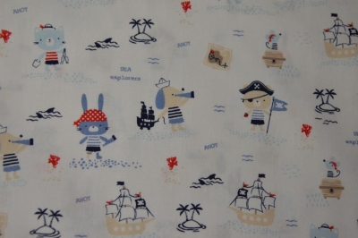 Baumwolle | ANIMAL PIRATEN | weiß